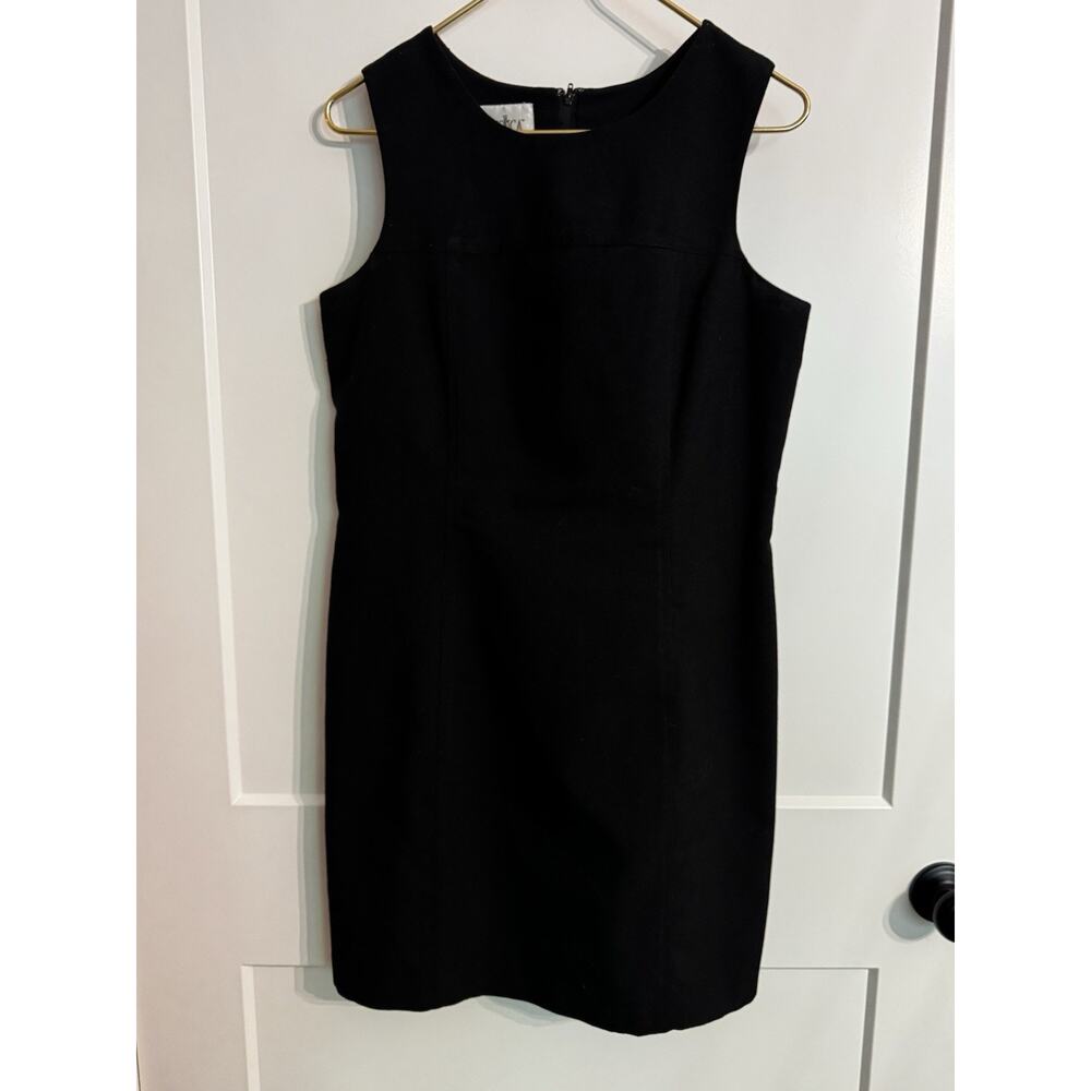 Vintage Jessica Dress Womens Size 14 Lined Black Sleeveless Office Wedding